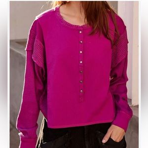 Free People Movement Magenta Back To Me Layer